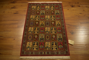 2'5 x 4 Persian Qum Kork Rug