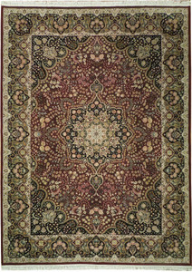 9 x 12 Oriental Sarough Wool & Silk Traditional Handmade Rug