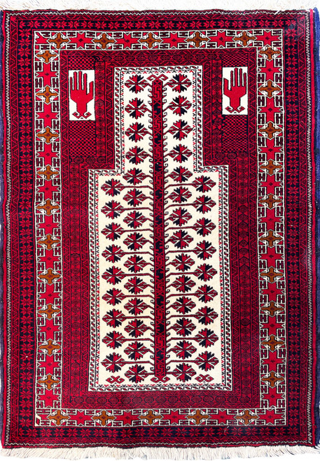 3'2" x 4'5" Persian Baluch Rug