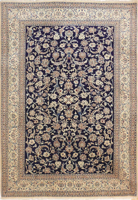 6'6 x 9'8 Persian Nain 9 LAA Wool & Silk Rug