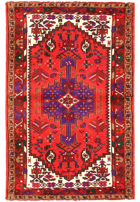 3 x 5 Persian Hamedan Rug 7