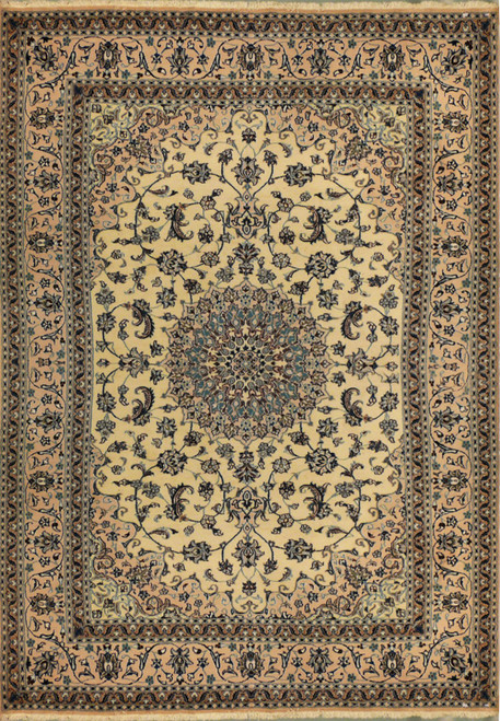 8'2" x 11'5" Persian Nain Rug very rare color combination