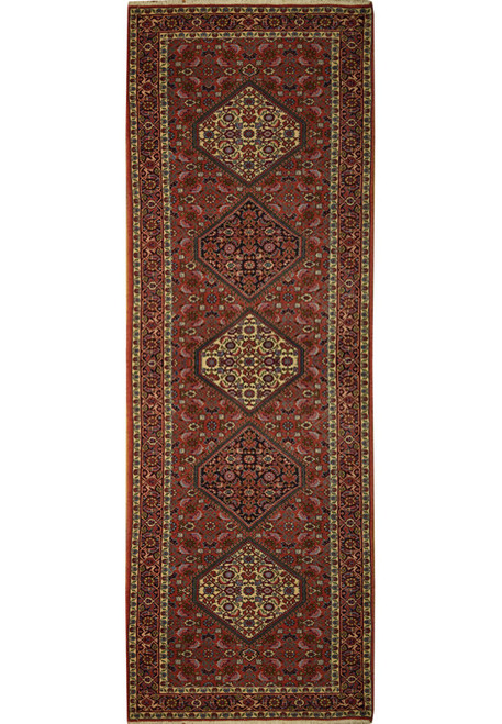 2'7 x 10 Persian Bijar Runner Rug