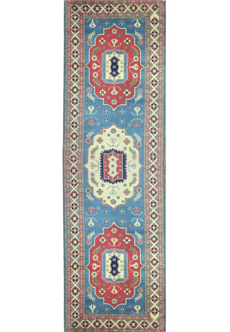 5'8" x 19'3" Caucasian Kazak Runner Rug