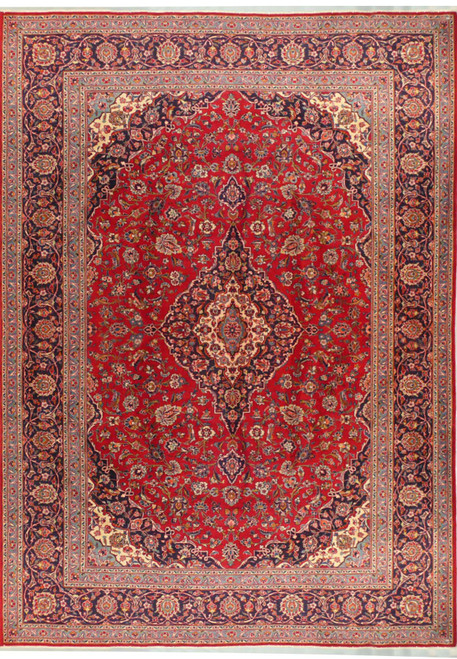 10'2" x 14'1" Persian Kashan Rug