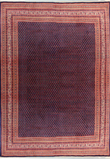 9 x 12'2" Persian Arak Rug - Full View