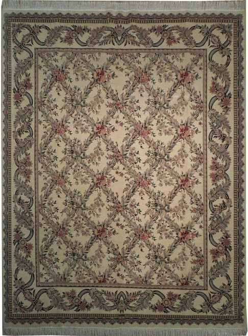 8 x 10 Oriental English Garden Design Rug