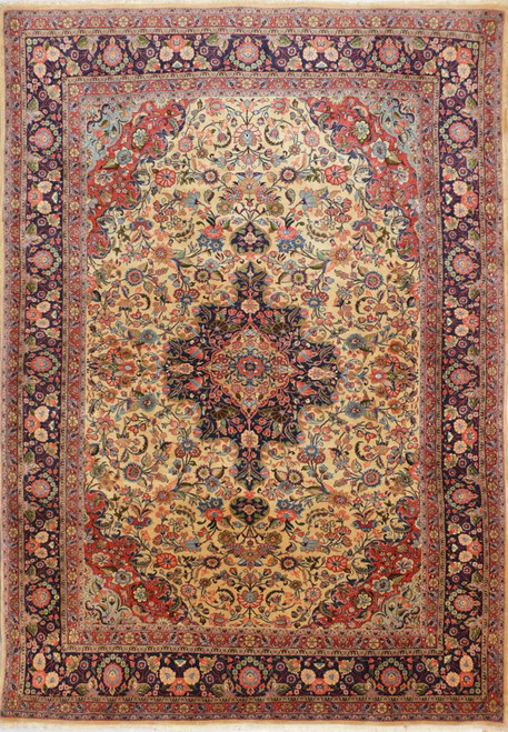 6'7" x 9'9" Persian Bijar Rug