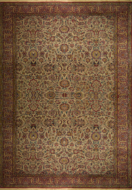 5'4" x 7'8" Antique Persian Kashan Rug