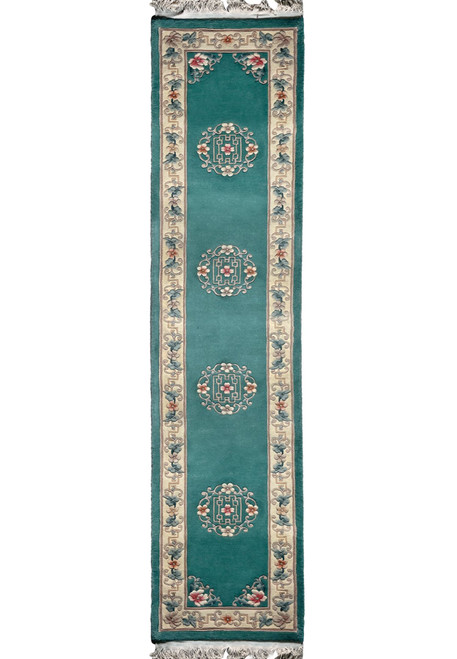 2'3 x 11 Oriental Art Deco Runner Rug 3