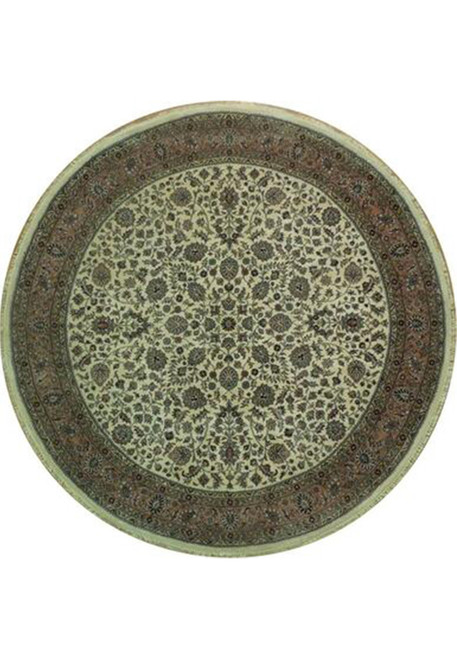 8 x 8 Oriental Sarough Thick & Soft Wool Round Rug