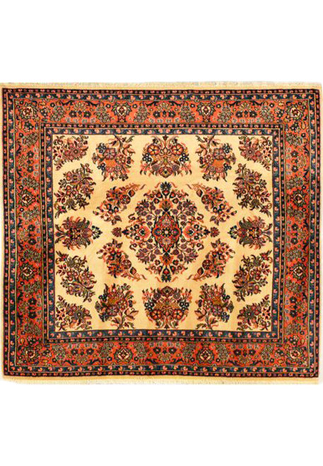 7x7 Persian Sarough Rug Perfect Square Shape - Ideal for Any Room in Your Home | Rugs.net