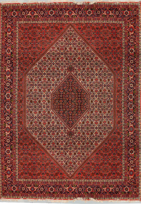 7 x 10 Persian Bijar Rug Mahi/Fish Design