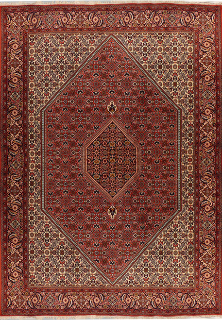 6'7" x 9'9" Persian Bijar Rug