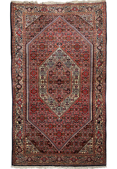 3'7 x 6 Persian Bijar Rug 1