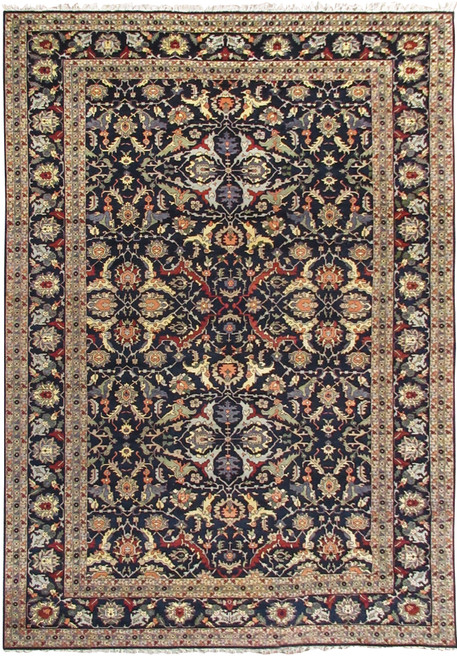 Full view of the 15'9"x25' Oriental Ziglar rug showcasing its intricate floral design and rich color palette.