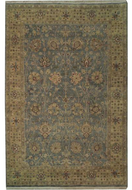 6' x 9' Transitional Chobi Vegetable Dyed Rug 10