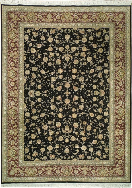 9 x 12 Oriental Tabriz Wool & Silk Rug