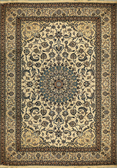 8 x 11'4" Persian Nain Rug 1