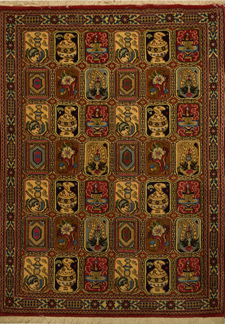 2'5 x 4 Persian Qum Kork Rug