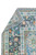 Folded corner revealing tight back weave, ivory guard borders and charcoal main border with rust blossoms