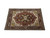 12x16 oversize wool rug angled on white studio floor showing ivory spandrels and borders
