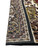 12 x 16 rug reverse showing tight even knot rows, black selvage and ivory fringe