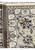 Back corner of a silk foundation Isfahan rug with leather edge binding and fine knot structure