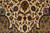 Field detail with golden pheasants, songbirds and palmettes woven on an ivory background