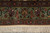 Border section with paired birds facing a gold palmette above the clean kilim end