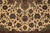 Birds and blue palmettes woven into the ivory field of this fine Tabriz