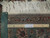 Ruler on the back showing 400 knots per square inch weave of this 6x9 rug