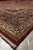 18 foot long Persian Tabriz rug border and corner with burgundy selvage and clean fringe