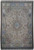 Ivory Persepolis medallion field with pastel blue pictorial borders on this fine Tabriz Persian rug