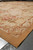 Angled floor view of the oversize 12x15 Aubusson rug showing scale and soft palette