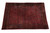 Oversize 11x16 Persian Kashan rug displayed full length, burgundy field with wide navy floral border