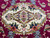 Overhead macro of a single medallion showing 400 knots per square inch drawing precision