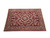 12 x 18 Jaipur rug photographed at an angle, red floral field and pale scrolling border