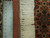 Ruler against the pile showing fine knot density and hand-knotted cotton fringe on this Tabriz