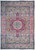 Antique Persian Kermanshah rug with dusty red lobed medallion on ivory field and navy floral borders