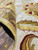 Close-up of folded pile and cotton foundation back showing the dense hand-knotted wool weave