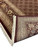 11'9" x 17'8" Indian Agra rug back shown with ivory fringe and burgundy selvage