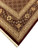 11'9" x 17'8" hand-knotted rug corner with wide burgundy border and ivory palmette motifs
