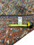 Back of the rug with tape measure and hand woven oriental rug tag PIX 20625