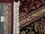 8'9" x 11'8" wool and silk rug edge with ruler, authentic hand knotted tag, fringe