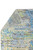 11'11" x 14'7" Indian rug folded back showing cotton foundation, knot rows and ivory fringe