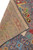 Reverse side of the 10 x 13 Pakistani Gabbeh rug revealing dense hand-knotted wool weave