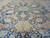 12x16 Persian Tabriz detail showing mirrored floral panels, silk shimmer and dense fine knotting
