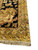 Detail of black border with stepped guard stripes, gold outer band and hand-tied ivory fringe