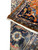 Corner fold exposing the woven reverse and ivory fringe of this hand-knotted palace size Heriz